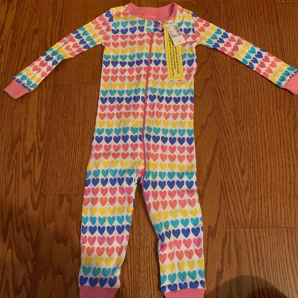 Toddler girl zip up onesie
